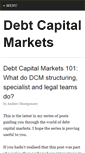 Mobile Screenshot of debtcapitalmarkets.net