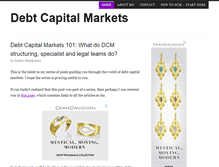 Tablet Screenshot of debtcapitalmarkets.net